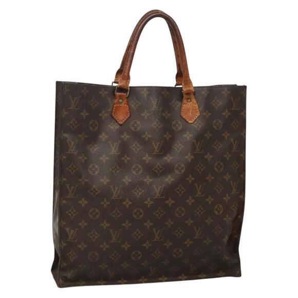 LOUIS VUITTON Monogram Sac Plat Hand Bag M51140 - Picture 1 of 12